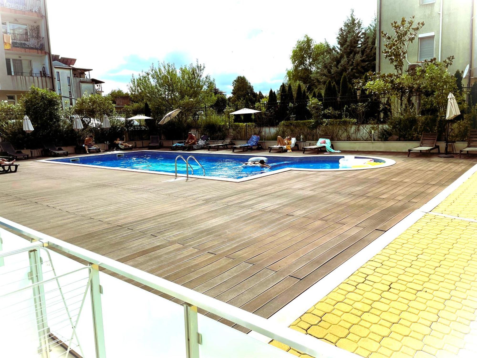 Apartments Stamopolu Lux With Pool View Primorsko Bagian luar foto